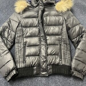 American Eagle Outfitters Jacket Womens XS Down Puffer Faux Fur Hood Winter Coat